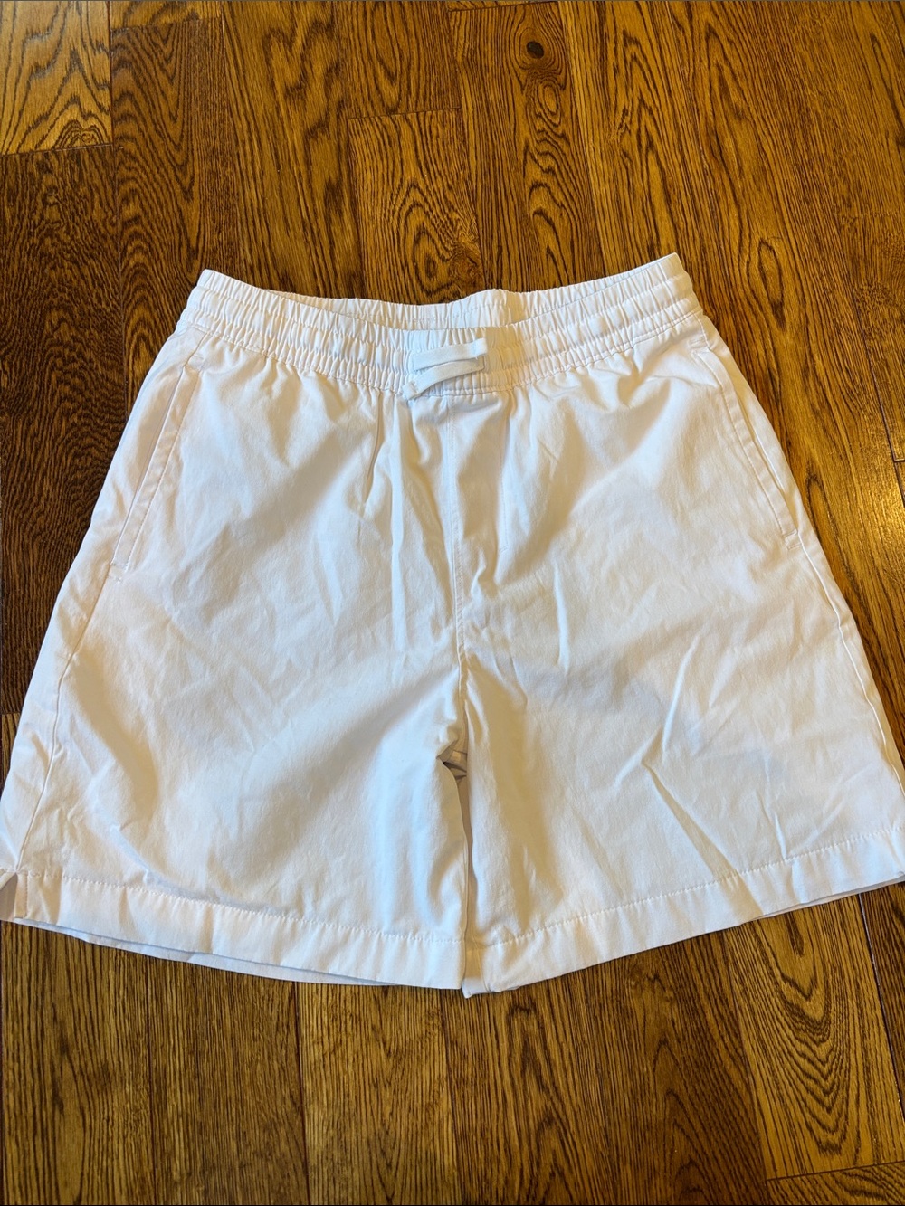 abercrombie kids White Athletic Elastic-Waist Shorts Boys size 15/15
